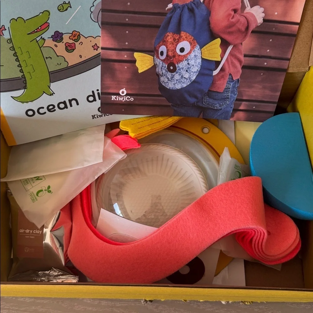 New in Box Koala Crate imagine play and learn. Puffer fish backpack.